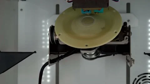 3D printer operation close-up Stock Footage 164181108