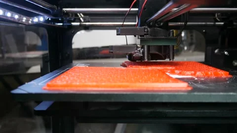 3d printer operation 動画素材 89657466