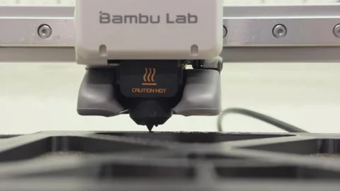 3D printer in operation Stock Footage 294179762