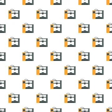 3d printer pattern with additive manufacturing technology Stock Illustration