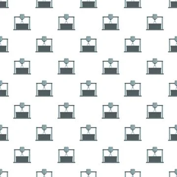 3d printer pattern creating additive manufacturing background Stockillustratie
