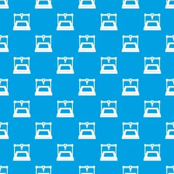 3D printer pattern seamless blue Stock Illustration
