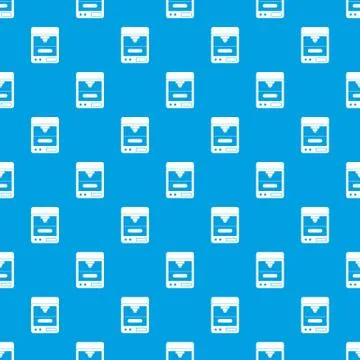 3D printer pattern seamless blue Stock Illustration