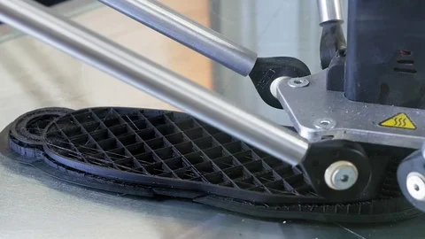 3D printer performs product creation Stock Footage 80226644