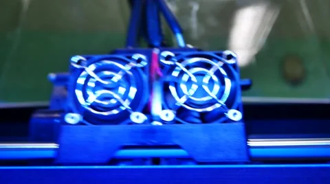 3D printer for printer model. Working in the lab, 3D printing technology,Qual Video stock 68928612