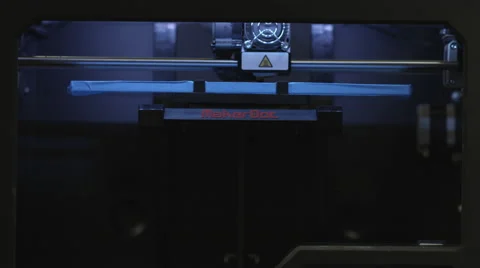 3D Printer Printing Bolt and Nut Timelapse 4K Stock Footage 40758077