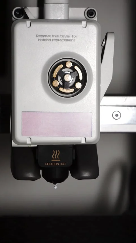 3D Printer Printing, Cleaning Nozzle, and Extruding Filament Stock Footage 300874890