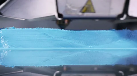 3D printer printing, close up Stock Footage 39809410
