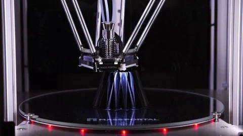 3d printer printing. Close up process of new printing technology Stock Footage 72288408