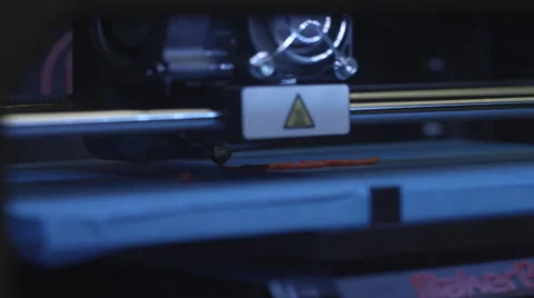 3D Printer Printing CU 4K Stock-Footage 40757626