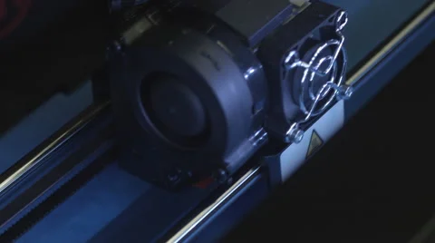 3D Printer Printing CU Top Angle 4K Vídeos de archivo 40759362