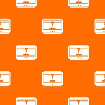 3D printer printing cup pattern seamless Stock Illustration