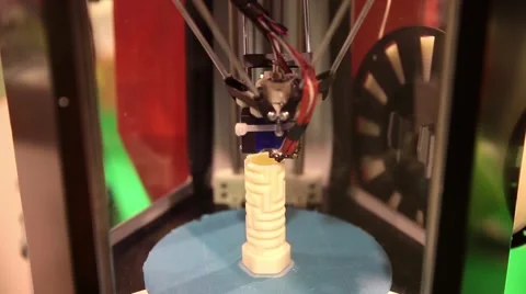 3d printer printing Stock Footage 59548168