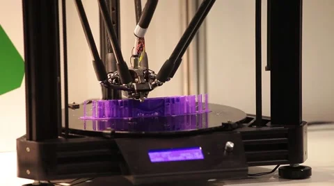 3d printer printing Stock Footage 61091086