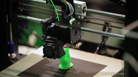 3d printer printing Stock Footage 66092067