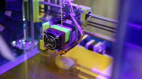 3d printer printing Stock Footage 68185278