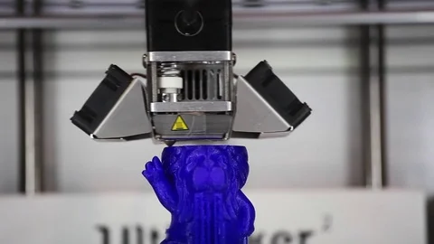 3d printer printing Stock Footage 72445875