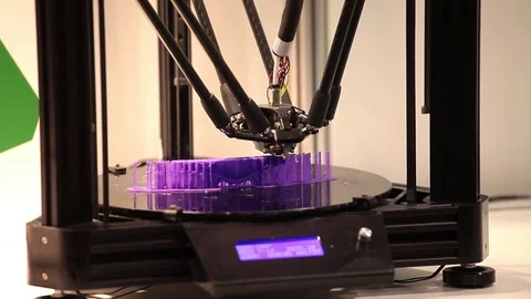 3d printer printing Stock Footage 81882134