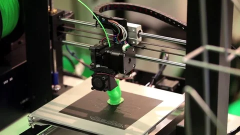 3d printer printing Stock Footage 81882233