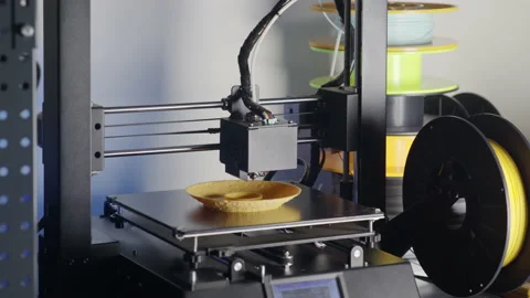 3D Printer Printing Stock Footage 132210717