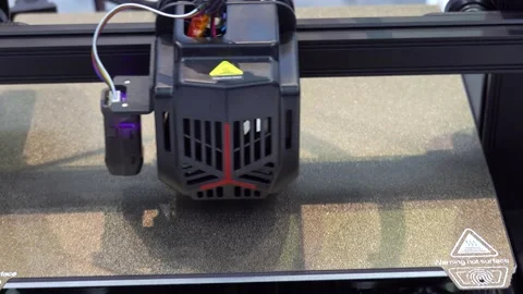 3D printer is printing Stock Footage 221638978