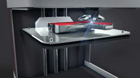 3d printer printing gun Stock Footage 38244850