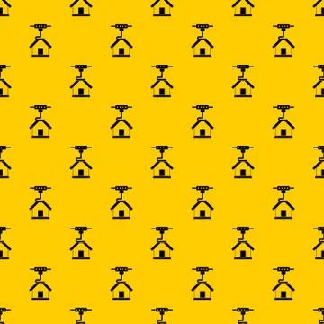 3d printer printing house pattern Illustrazione stock