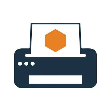 3d, printer, printing icon. Glyph style vector EPS. イラスト素材