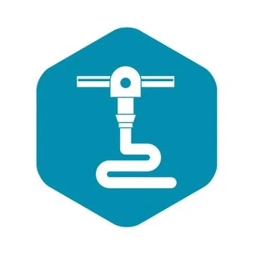 3d printer printing icon simple Stock Illustration
