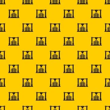 3d printer printing layout of building pattern Stock Illustration