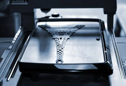 3d printer that printing a liquid dough Stock Photos