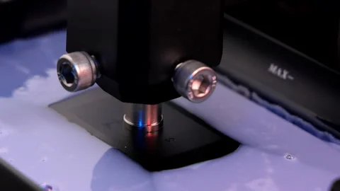 3D Printer Printing Liquid Resin Object Stock Footage 288761005