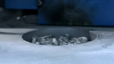 3D printer printing metal. Laser sintering machine for metal. Stock Footage 91820435