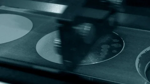 3D printer printing metal. Modern additive technologies Stock Footage 97407082