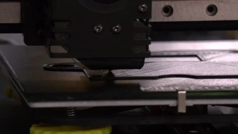 3d printer printing a model close-up. Stock Footage 254325642