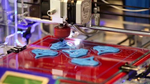 3d printer printing process Stock-Footage 59621102