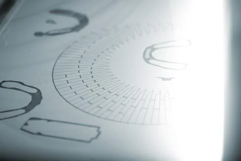3D printer printing process. High-speed printing of an object on a 3D printer Stock Photos
