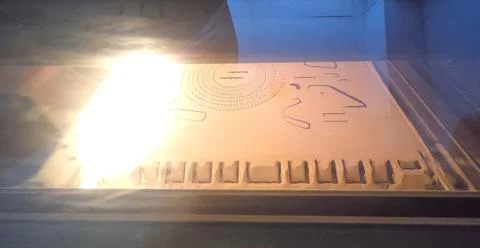 3D printer printing process. High-speed printing of an object on a 3D printer Stock Photos