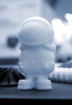 3D printer printing prototype molten plastic Process creating prototype model Stock Photos