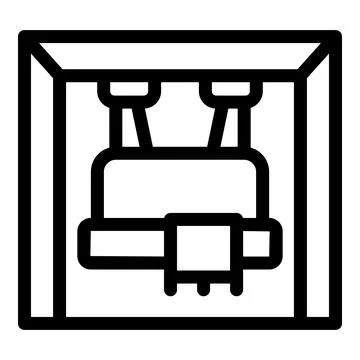 3d printer printing a prototype using fused deposition modeling Stock Illustration