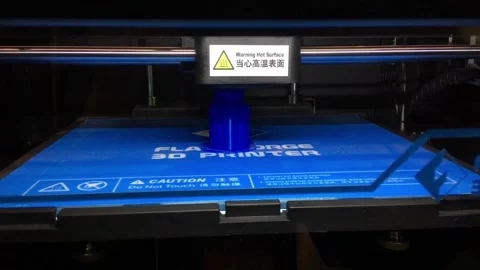 3D printer printing technology close up view 库存影片 88435598