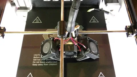 3D printer printing technology close up view 库存影片 88435664