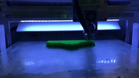 3D printer printing technology close up view 库存影片 88435708