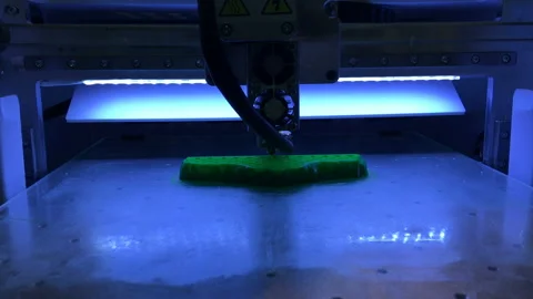 3D printer printing technology close up view 스톡 동영상 88681196