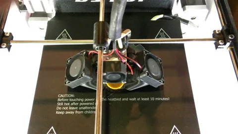 3D printer printing technology close up view 库存影片 88681219