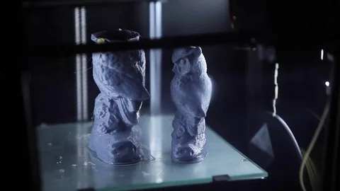 3d printer printing technology Stock Footage 83222420