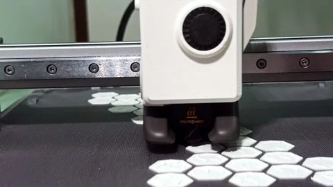 3D Printer Printing on Thin Fabric for Textile and Fashion Technology Stock-Footage 344286732