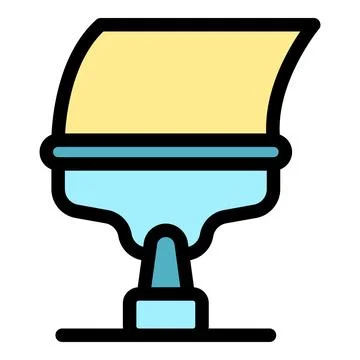 3d printer printing a trophy award using plastic filament material Stock Illustration