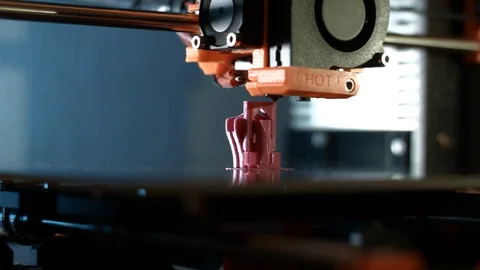 3D printer printing a zipper 2 Stock Footage 90701738