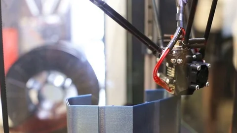 3D printer prints the item Stock Footage 80871617